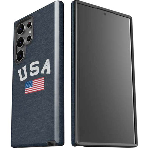 USA with American Flag Galaxy S23 Ultra Pro Case